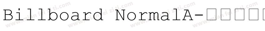 Billboard NormalA字体转换